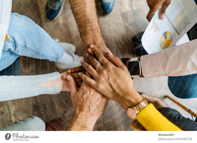 Close-up of business team stacking hands business world business life human hand human hands piling pile people persons human being humans human beings