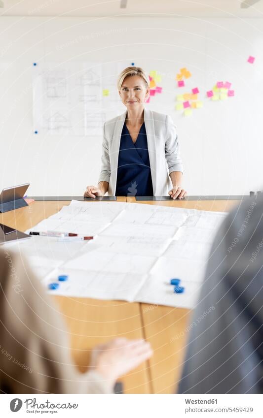 Portrait of confident businesswoman in conference room human human being human beings humans person persons caucasian appearance caucasian ethnicity european