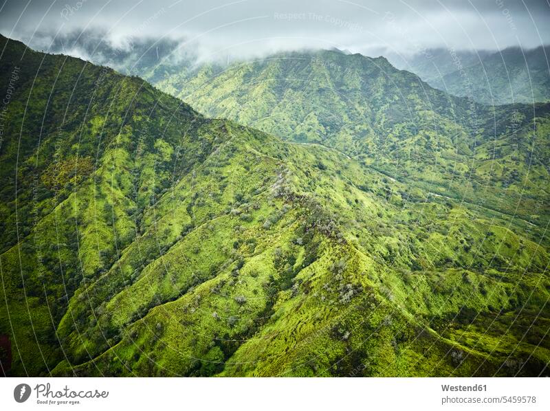 USA, Hawaii, Kauai, Na Pali Coast scenic, aerial view coast coastline coast area Seacoast seaside green landscape landscapes scenery terrain shoreline scenics