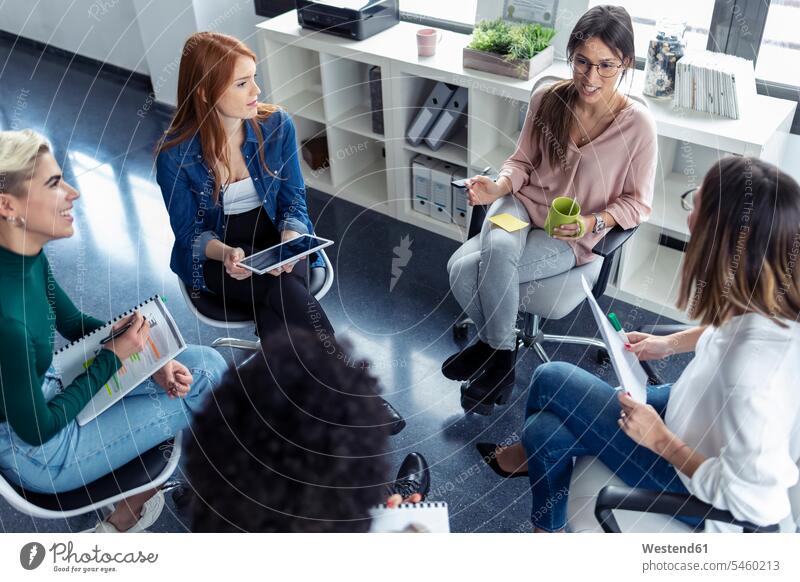 Businesswomen during meeting in the office Occupation Work job jobs profession professional occupation business life business world business person