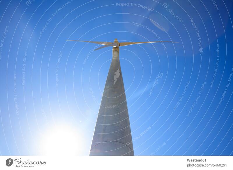 Low angle view of a wind turbine wind turbines wind energy wind power renewable energy alternative energy ecology renewable energies environmentalism