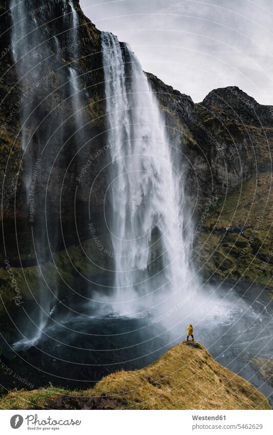 Iceland, Seljalandsfoss Waterfall oversized humongous gigantic giant enormous tremendous majestic grand rock face rock wall escarpment Power in Nature