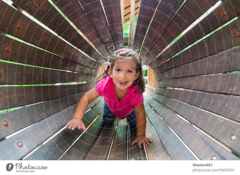 Portrait of happy little girl having fun on playground human human being human beings humans person persons caucasian appearance caucasian ethnicity european 1
