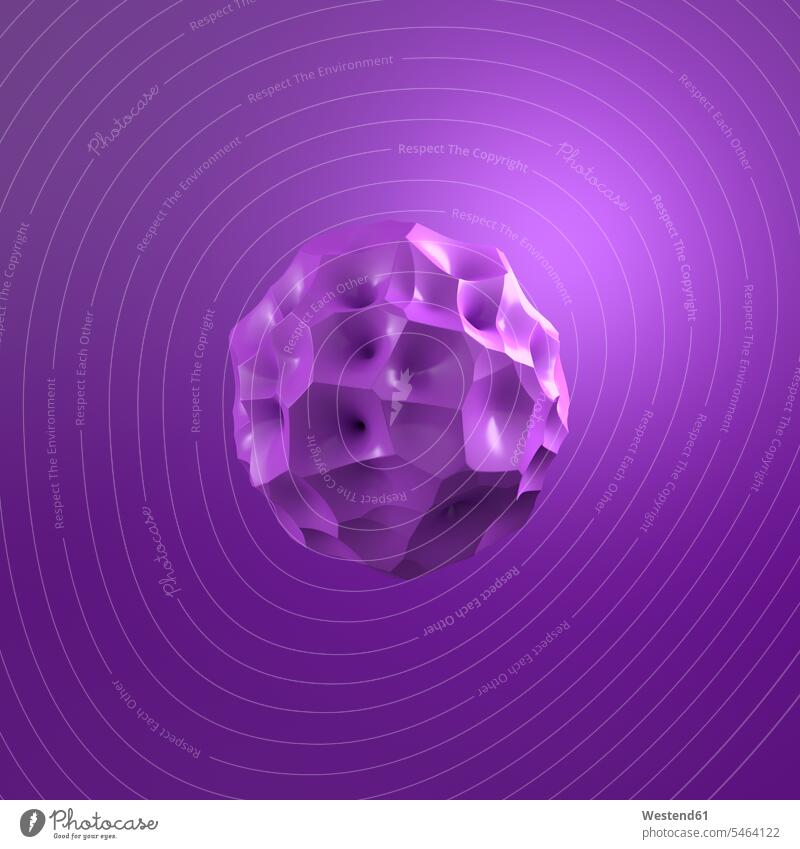 3D Rendering, Purple molecule against purple background Idea Ideas genetic engineering Genetic Modification genetically modified sphere ball balls Spheres Atom