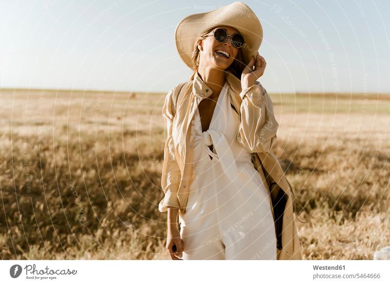 Female traveller with straw hat and sunglasses human human being human beings humans person persons caucasian appearance caucasian ethnicity european 1