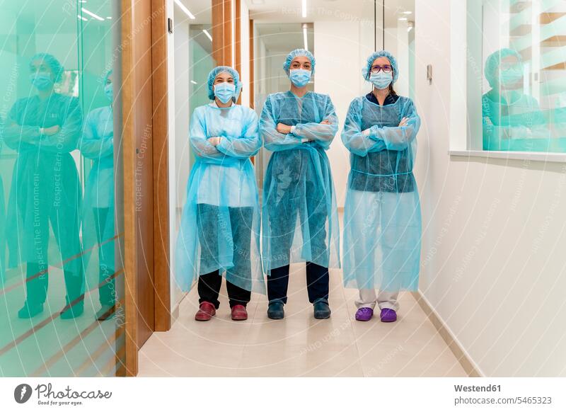 Female doctor and nurses in dentist's clinic color image colour image indoors indoor shot indoor shots interior interior view Interiors Spain