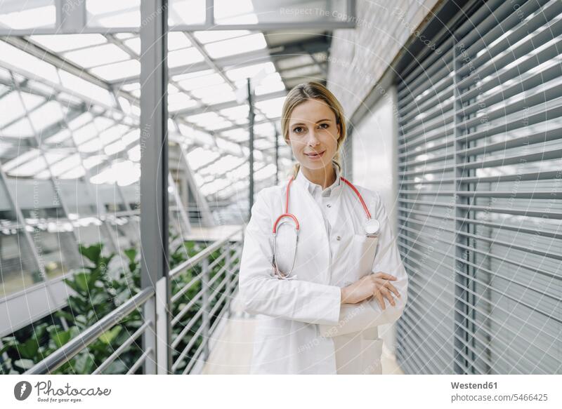 Portrait of a confident female doctor human human being human beings humans person persons caucasian appearance caucasian ethnicity european 1 one person only