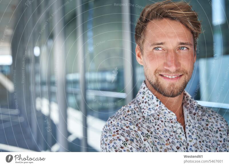 Portrait of smiling young man wearing patterned shirt human human being human beings humans person persons caucasian appearance caucasian ethnicity european 1