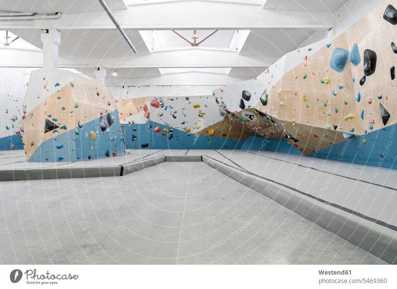 Interior of a bouldering hall (value=0) climb climbing gyms hobbies Ability skilled free time leisure time Recreational Activities Recreational Activity