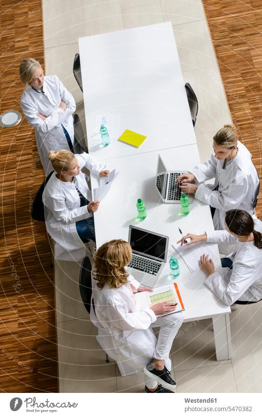 Female doctors having a meeting in conference room human human being human beings humans person persons caucasian appearance caucasian ethnicity european Group