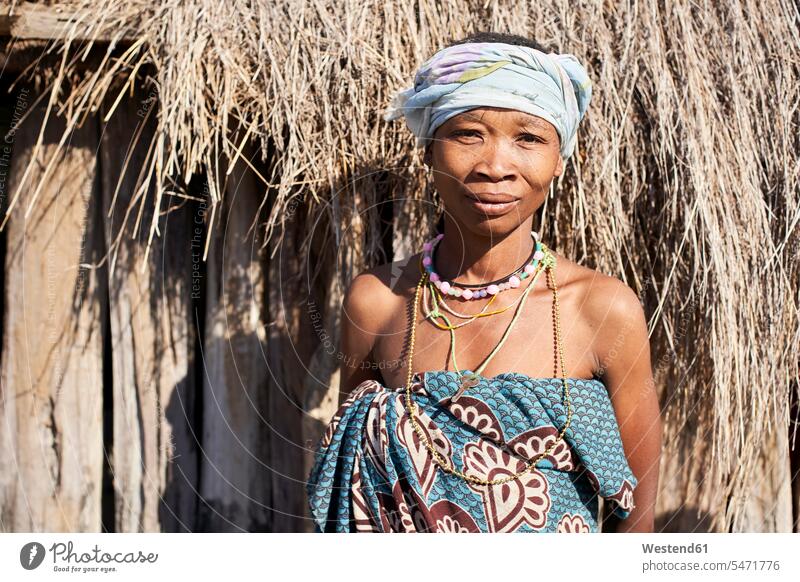 Khoisan tribe woman, Chomipapa, Angola human human being human beings humans person persons African black black ethnicity coloured 1 one person only