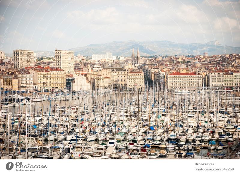 Harbor, Vieux port of Marseille Vacation & Travel Tourism Sightseeing Ocean House (Residential Structure) Landscape Hill Small Town Skyline Church Harbour