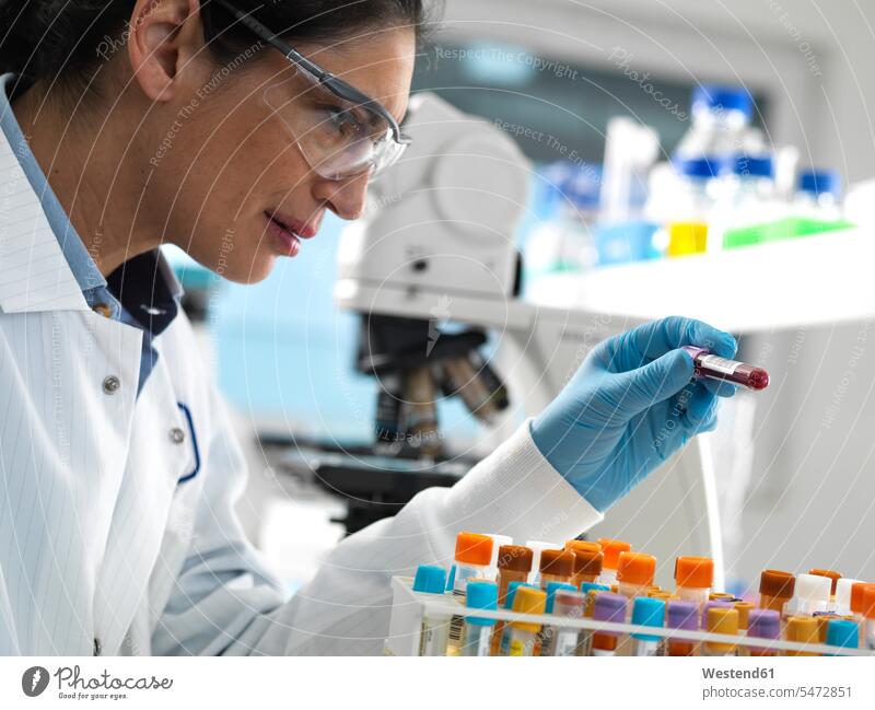 Lab technician preparing a variety of human samples for medical testing in the laboratory Occupation Work job jobs profession professional occupation
