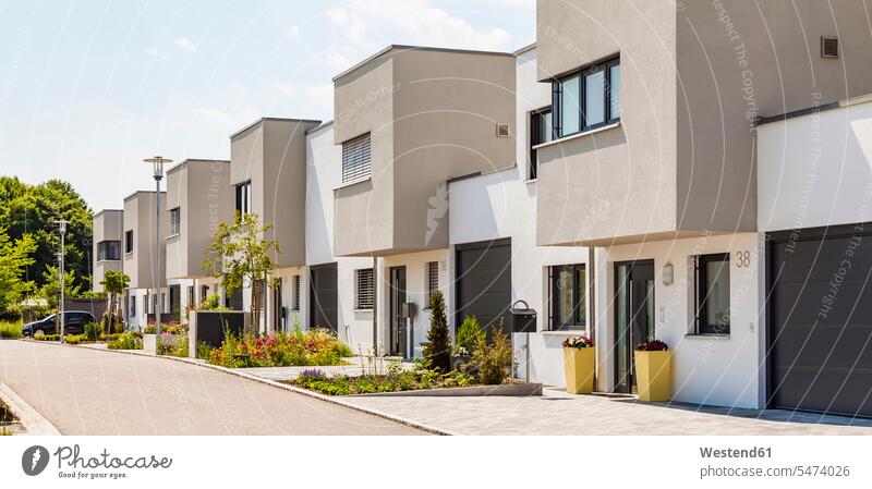 Germany, Bavaria, Neu-Ulm, modern one-family houses, efficiency houses modern architecture Contemporary Architecture freehold apartment freehold flat