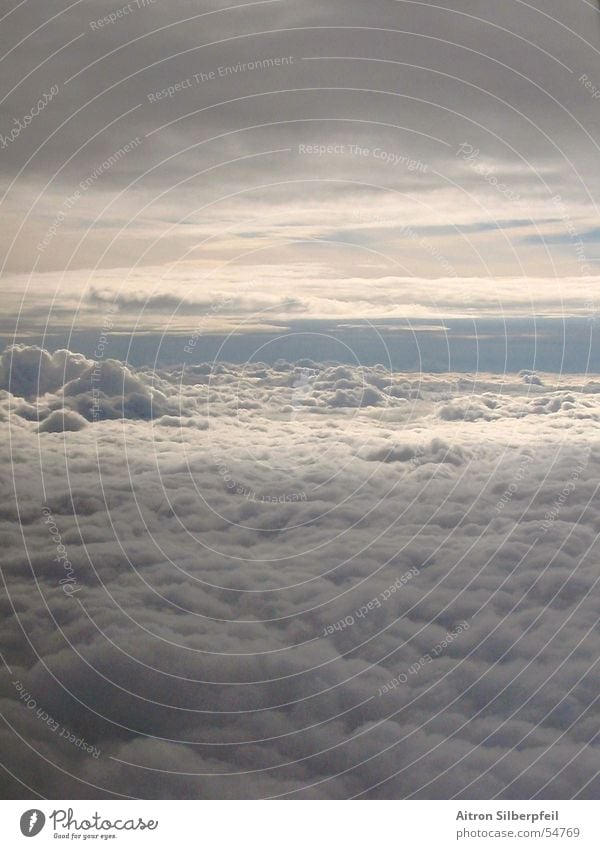 The Sky's wide Clouds Airplane Above the clouds Massive Aviation other world Weather
