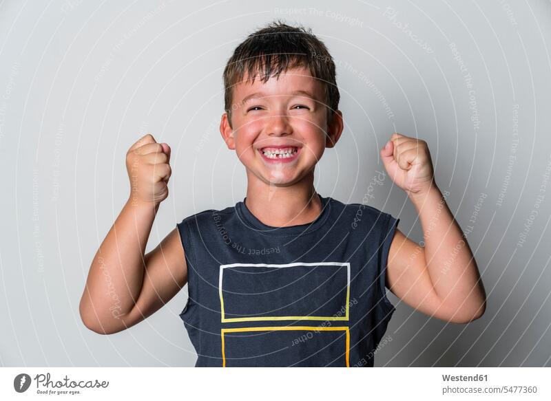 Portrait of strong boy, white background human human being human beings humans person persons caucasian appearance caucasian ethnicity european 1