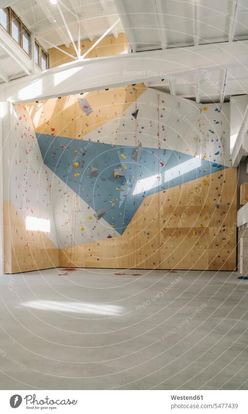 Interior of a climbing gym (value=0) challenging Dexterity skilled Skillful Absent Ability hobbies free time leisure time Recreational Activities