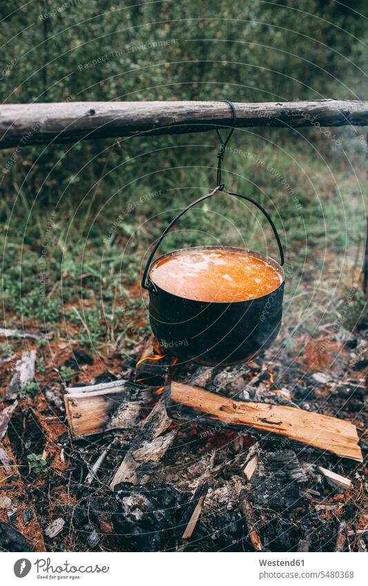 Cauldron over camp fire simplicity simple Challenge challenging Escapism nature natural world getting away from it all Getting Away From All unwinding relaxing