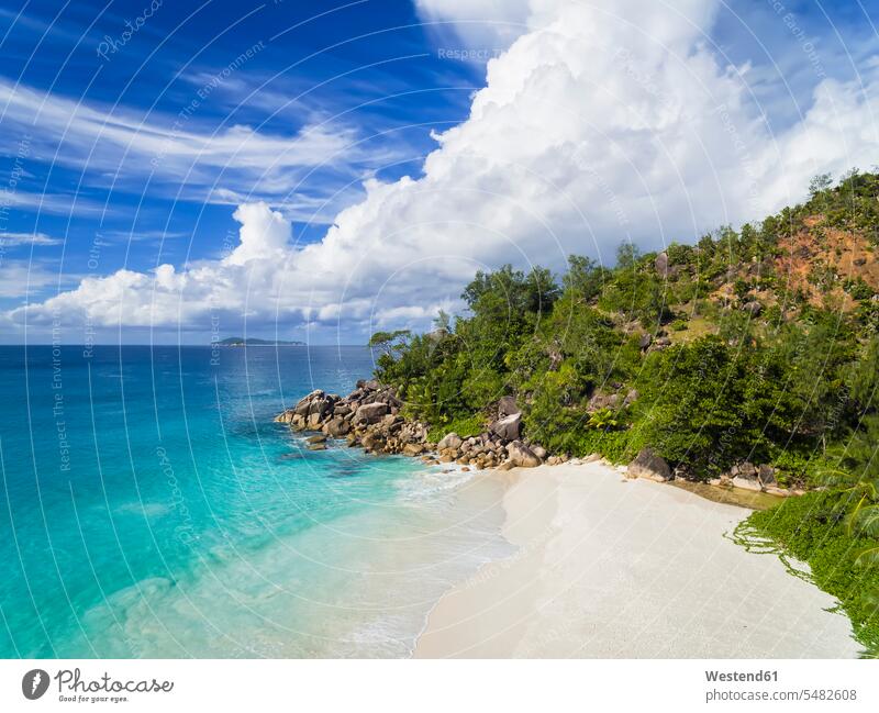 Seychelles, Praslin, beach Indian Ocean sea ocean nobody dream beach coast coastline coast area Seacoast seaside day daylight shot daylight shots day shots
