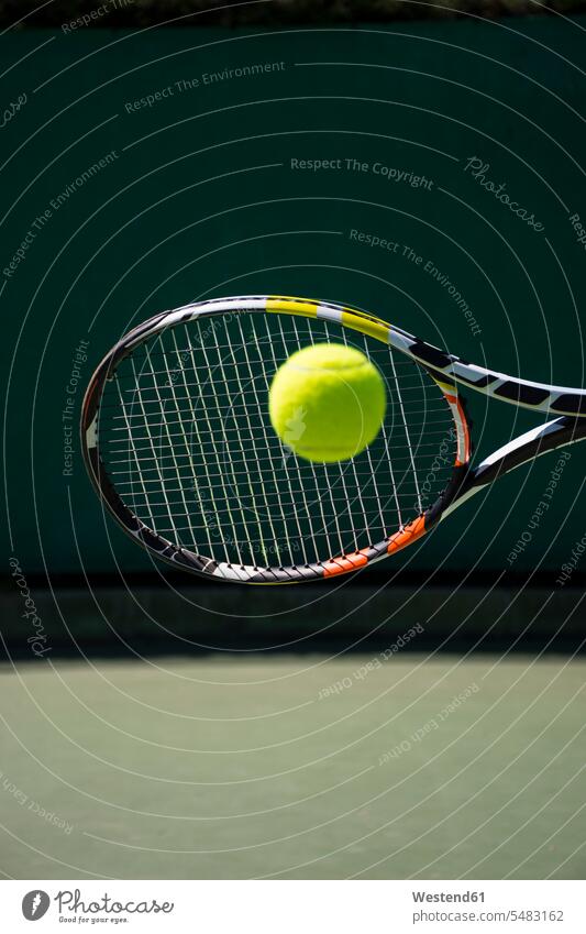 Racket hitting a ball hobby hobbies leisure free time leisure time sport sports tennis scoring score Recreational Pursuit Recreational Activities