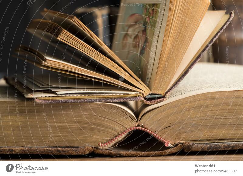 Two Old Books Stock Photo, Picture and Royalty Free Image. Image