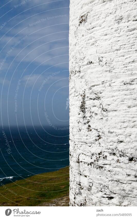 Parallel world | white blue green Ocean Atlantic Ocean coast Ireland Meadow Field Waves Water Sky