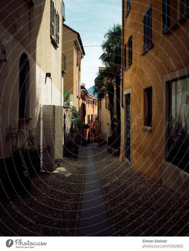 Italy road Street Town Dark Exterior shot Old town Alley Architecture Facade
