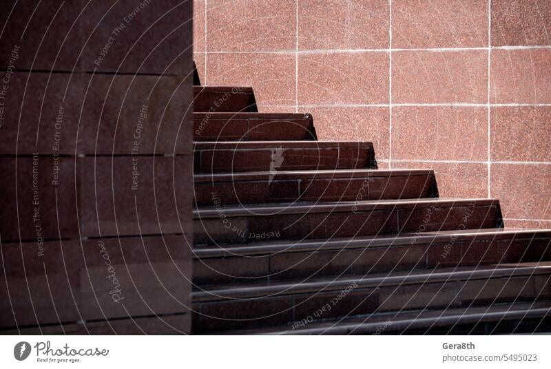 steps of an empty stone granite staircase close up abstract abstract background abstract pattern architecture backdrop blank brown city closeup color dark