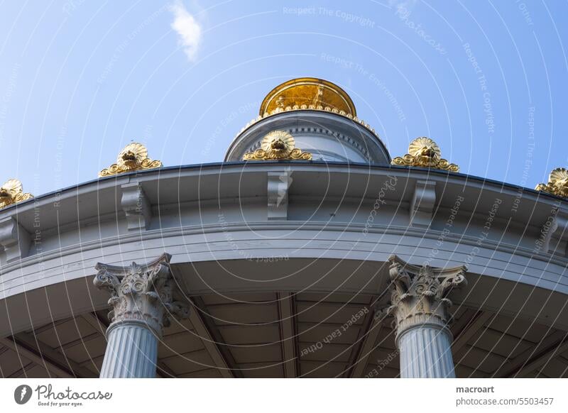 Great curiosity - rotunda built as a tea pavilion with a view of the Glienicke Bridge great curiosity Manmade structures Berlin Potsdam Worm's-eye view Outlook.