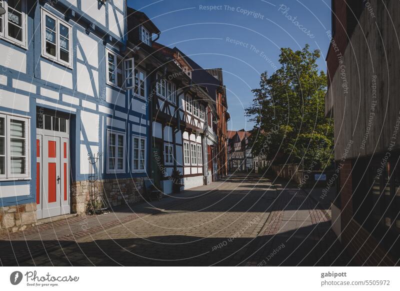 Drinkje bej Inkje | Old town with half-timbering Half-timbered house Half-timbered facade Wolfenbüttel Tourism Deserted Historic Town Architecture Facade
