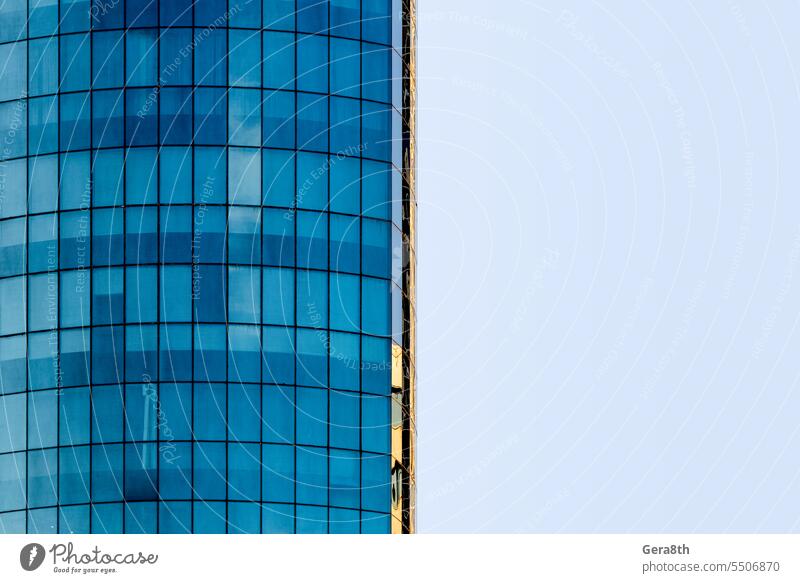 many windows and walls facade of a modern skyscraper without people abstract architectural background architectural pattern architecture backdrop blue building