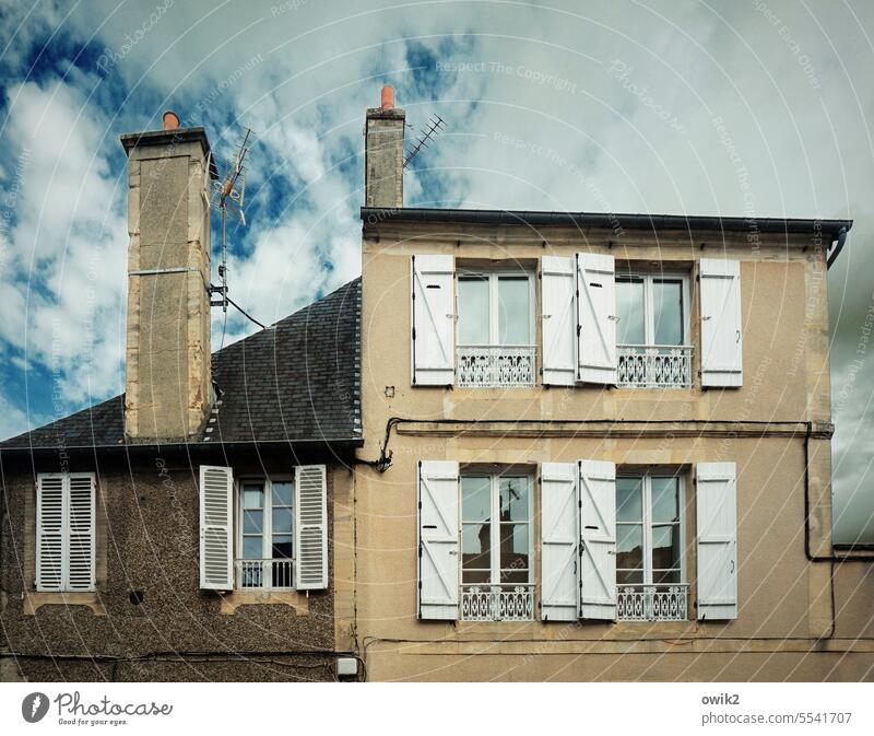 French windows Bayeux Normandie House (Residential Structure) Calvados department France Architecture Deserted Beautiful weather Window Town Wall (barrier)