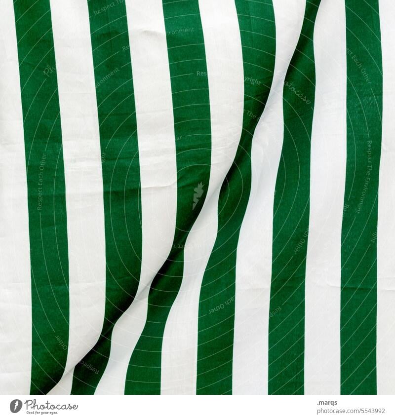 streaked Sun blind Stripe Line Pattern Abstract Close-up Colour White Protection Cloth Structures and shapes Green