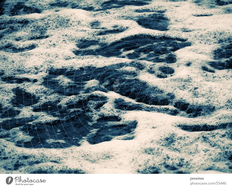 time delay III Ocean Foam White Calm Nature wele Water Blue wave silence Baltic Sea
