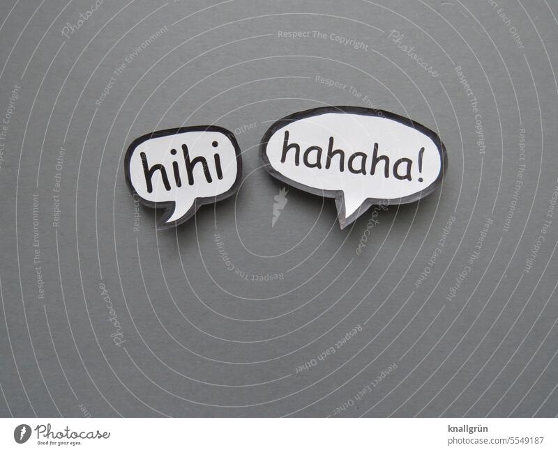 Hihi Laughter Speech bubble communication Comic Style Communicate Text Characters Communication Compromise Word Letters (alphabet) Signage Language