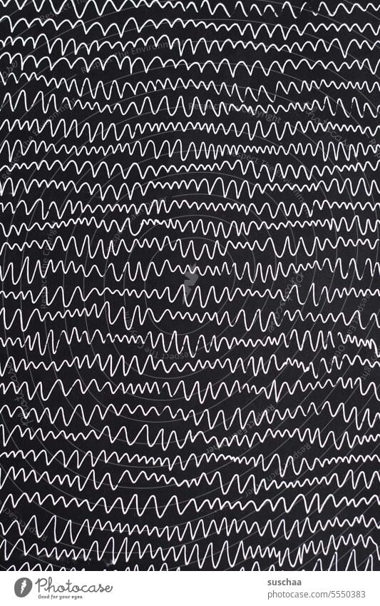 wavy lines wave Line scribble black-white Black White Graphic Abstract Structures and shapes Pattern Design Creativity Illustration Paper