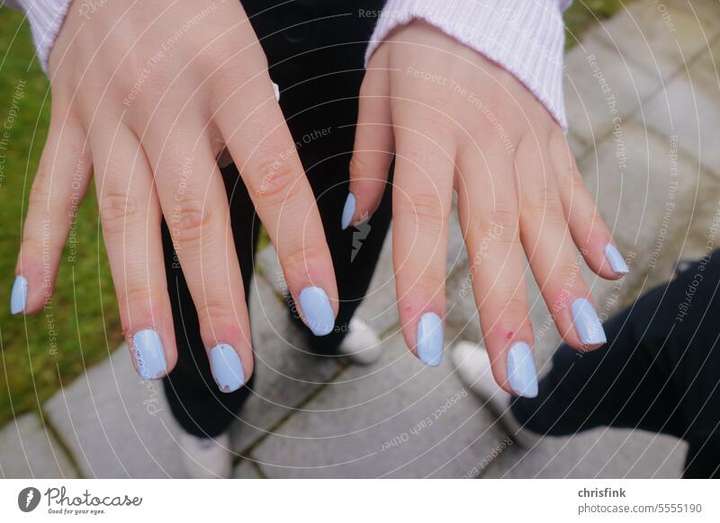 Anonymous woman with elegant manicure - a Royalty Free Stock Photo from  Photocase
