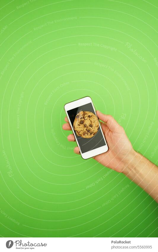 #AS# Cookie Cellphone Green cookies Internet Mobility mobile phone Technology Telephone smartphone stop
