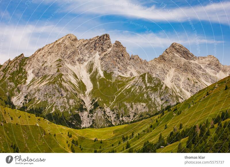 Mountain in Lesachtal Lesach Valley Carinthia mountain beer Federal State of Kärnten Austria Exterior shot Alps Day Landscape Nature Colour photo