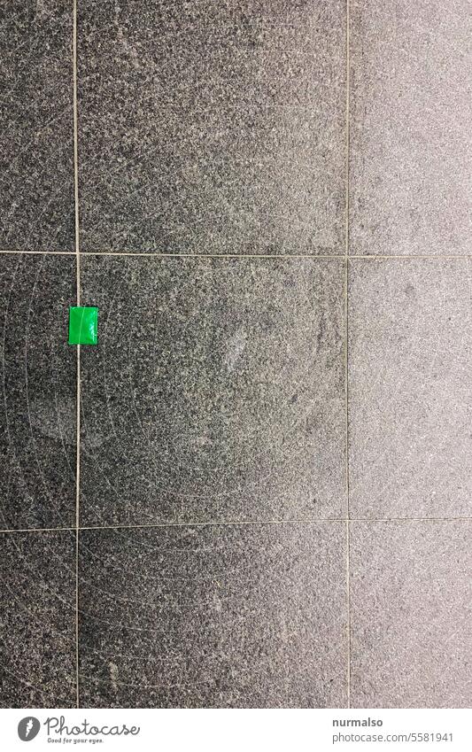 Green Pad Trash tiles dirt carelessly Little something Town Track travel see interstices Ground Subway SBahn Gray dreariness