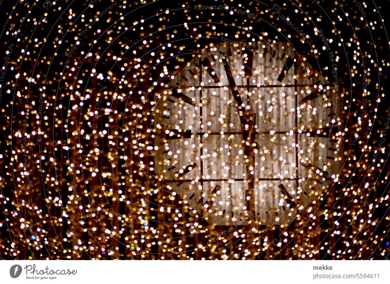Christmas countdown Clock Clock display glitter Time stars lamps Christmas & Advent Christmas decoration Decoration Festive Illuminate Light Anticipation