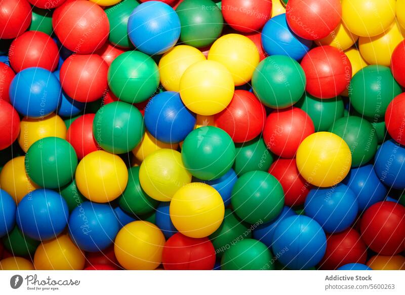 Multicolored plastic balls Ball sphere toy enjoyment multicolor colorful vivid happiness careless blue yellow green ball pool variations difference choice