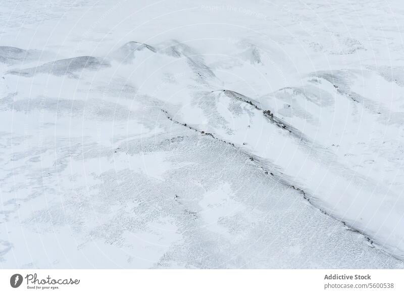 Aerial view of Snow Surface texture snow surface snow-covered monochromatic winter cold nature white frost subtle variation detail outdoor serene tranquil quiet