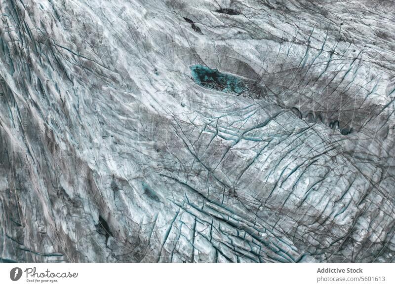 Rough surface of huge glacier as abstract background ice winter snow landscape nature formation volcanic geology vatnajokull iceland freeze national park