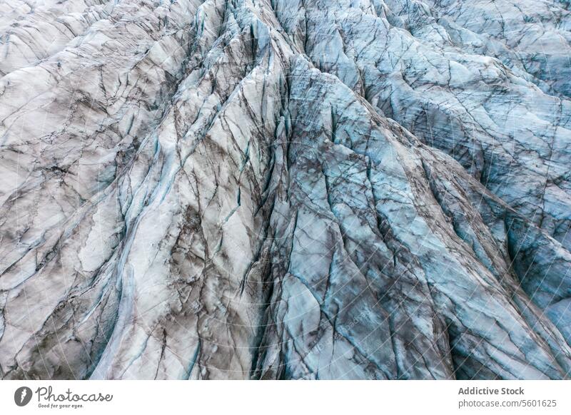 Rough surface of huge glacier as abstract background ice winter snow landscape nature formation volcanic geology vatnajokull iceland freeze national park