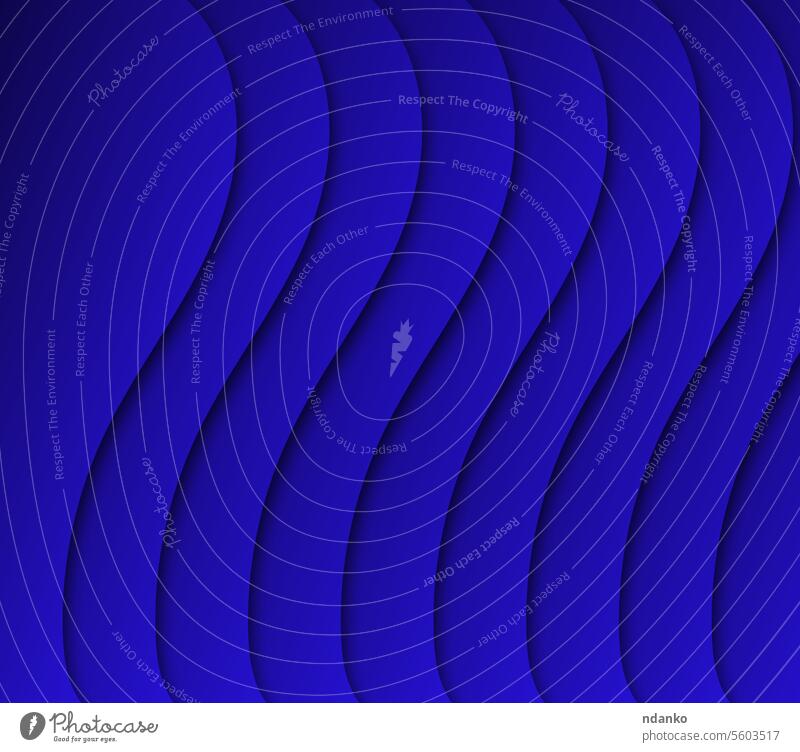 Abstract wavy texture on blue background, energy and movement concept curve gradient line shadow shape abstract art design effect element expression form