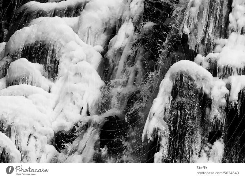 Gufufoss frozen waterfall in Iceland East Iceland Waterfall Icelandic chill Cold Frost Freeze Frozen quick-frozen iced Iceland weather Fantastic