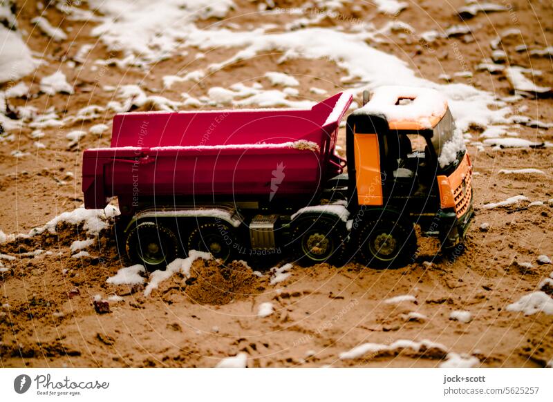 Winter break for tippers too Toys lorry Dumper Sandpit Snow Wintertime turned off Forget Playground Children's game Infancy Break Frost Design Models utilised