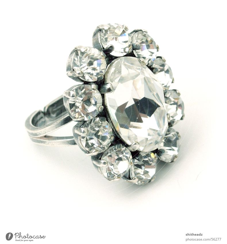 ring Glittering Jewellery Diamond Circle Kitsch Stone
