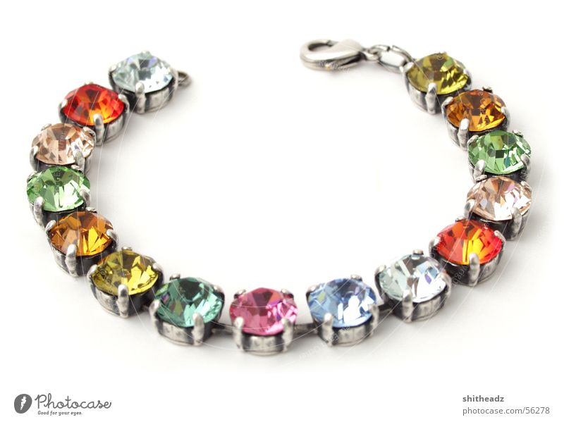 wristband Bracelet Glittering Jewellery Diamond Kitsch Stone